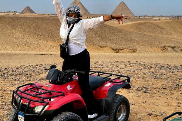 HALF DAY TOUR TO GIZA PYRAMIDS WITH 90 MINTUE QUAB BIKE INCLUDED&nbsp;