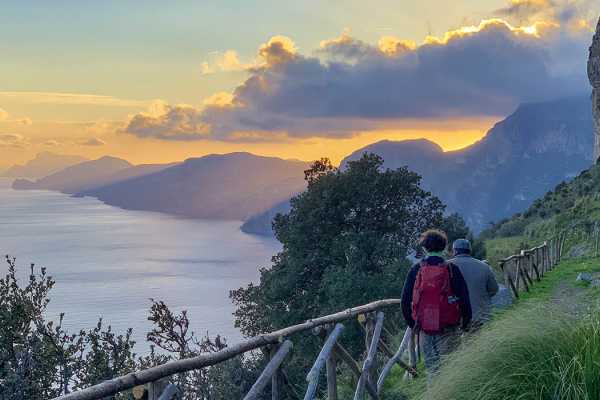 Sunset on the Path of the Gods