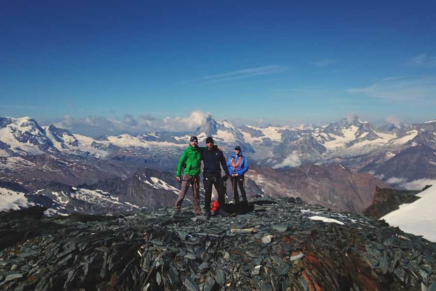 Saas-Fee Guides Alphubel 4206m from T&auml;sch hut