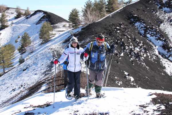 Ciaspolata sull'Etna