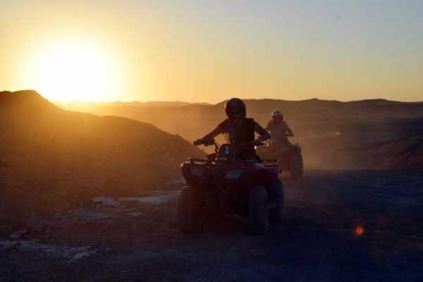Let`s Explore Egypt Hurghada: Sunset Quad Tour Along the Sea and Mountains