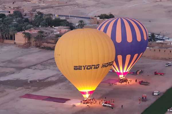 Hot air balloon adventure in luxor