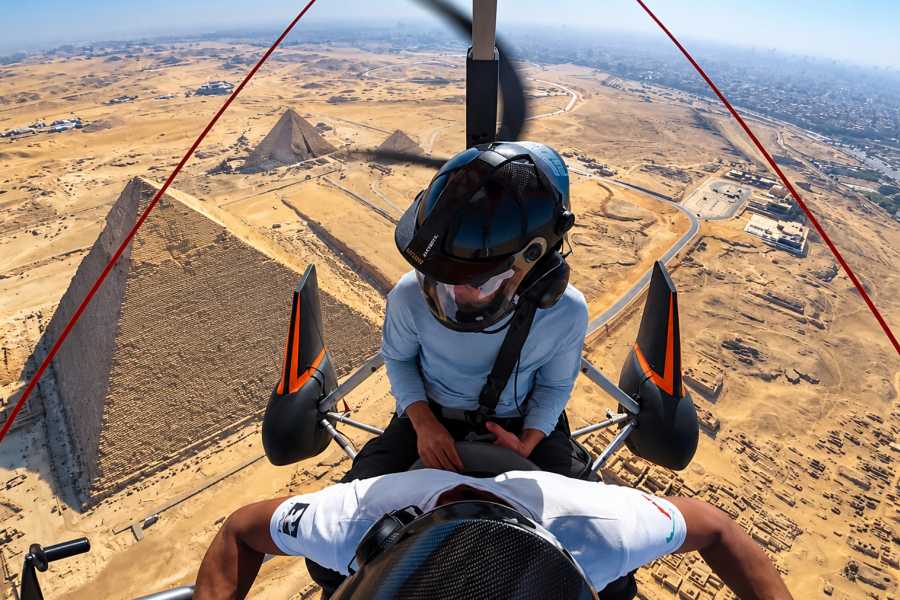 Let`s Explore Egypt Micro Flight Over the Pyramids with Guided Tour