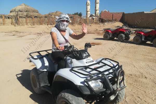Hurghada Desert Sunset Safari Excursion By Quad Bike from sahel Hasheesh