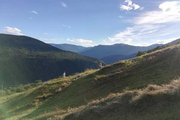 Guided walking tour in cultural landscape