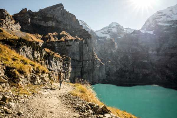 Queer Travel Switzerland Scenic Trip to the Lake Oeschinen
