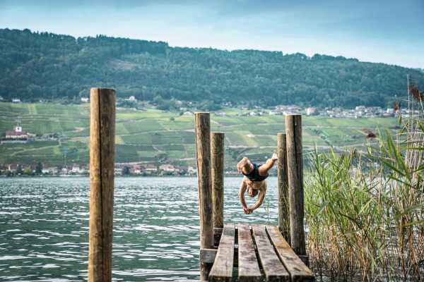 Queer Travel Switzerland Wine tasting at Lake Bienne