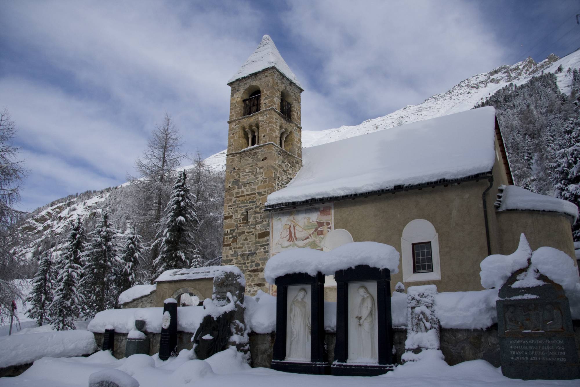 Kirchenführung Sta. Maria Pontresina - Winter