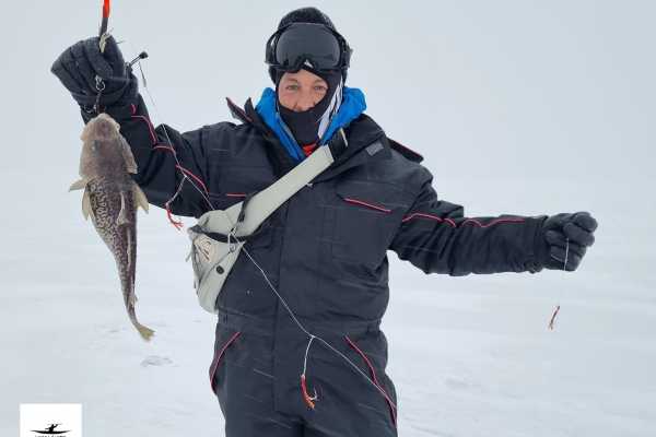 Ice fishing & Snowmobile