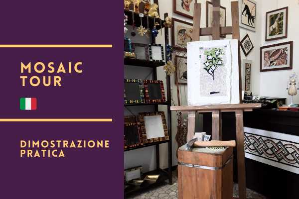 Visita e dimostrazione pratica presso atelier di mosaico in centro a Ravenna