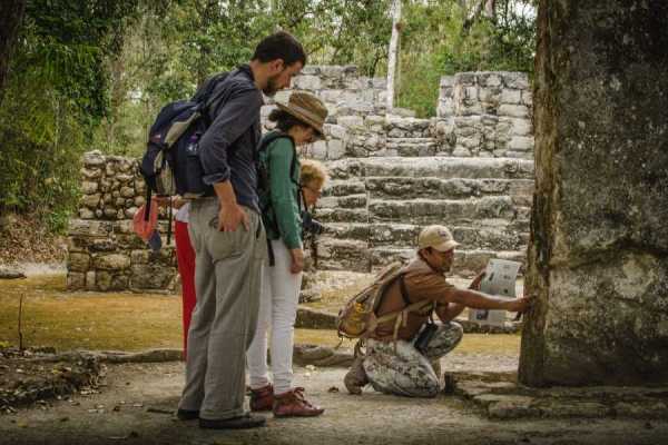 Antigua Ciudad Maya de Calakmul desde Xpujil