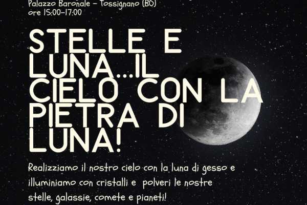 Stars and moon...the sky with the moonstone!