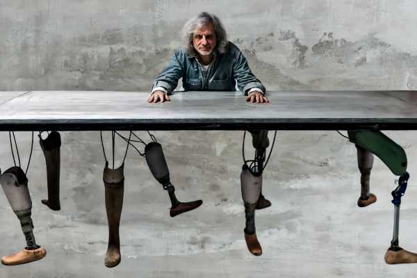 Palazzo Pepoli - Tavolo delle trattative: installazione e intervento performativo di e con Alessandro Bergonzoni