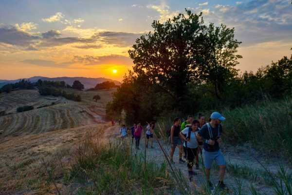 Monte San Vicinio al tramonto