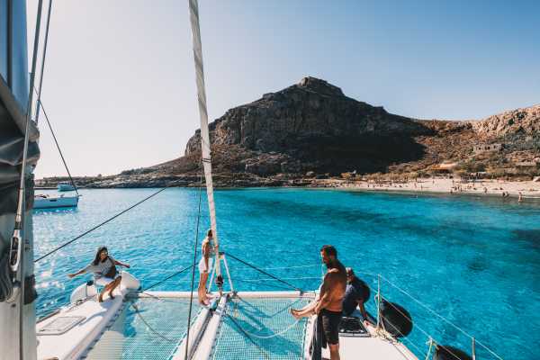 Destination Platanias LUX Catamaran Cruise to Balos