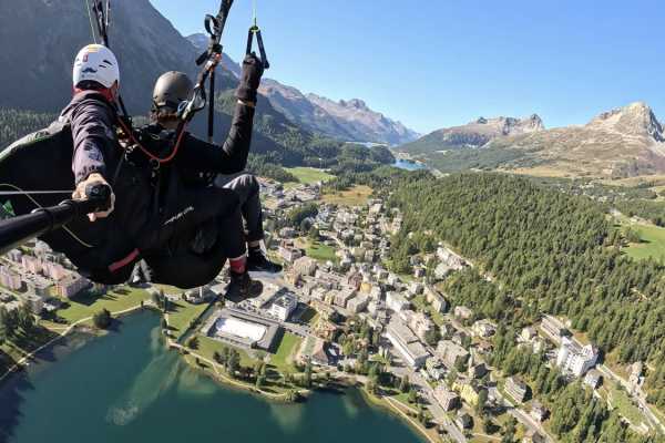 Earlybird St. Moritz Paragliding Flight