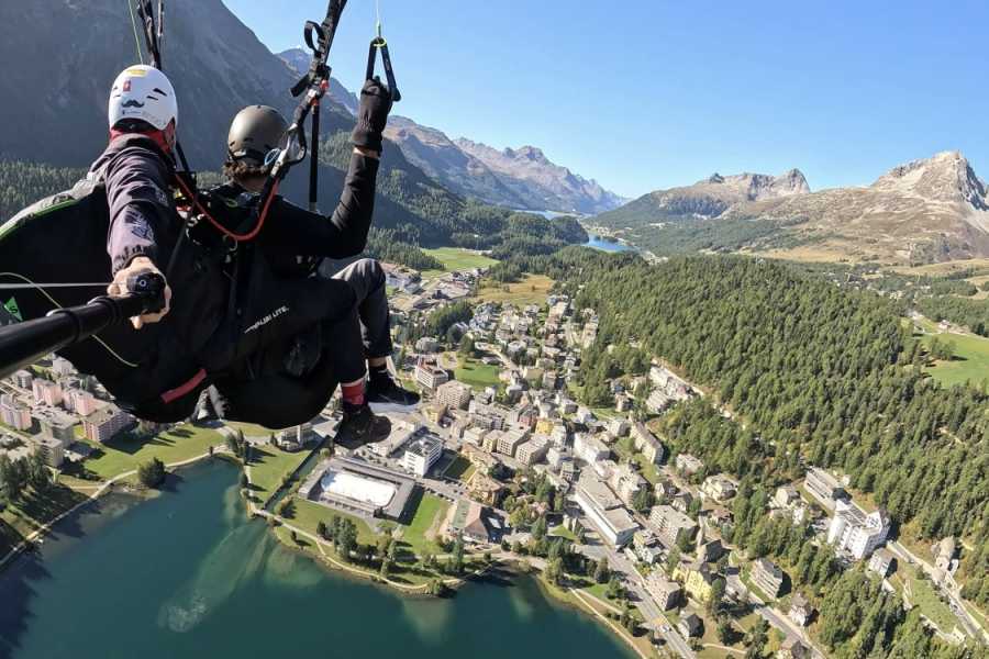 St. Moritz Paragliding GmbH Earlybird Flug Sommer