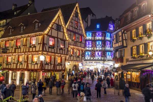 Ab Basel: Tagesausflug Privatgruppe  nach Colmar und Riquewihr an den Weihnachtsmarkt