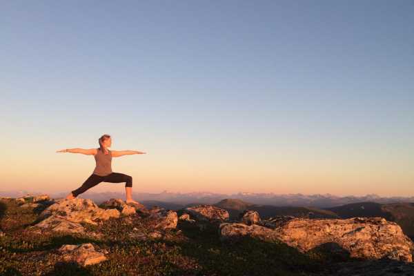 Yoga and hiking