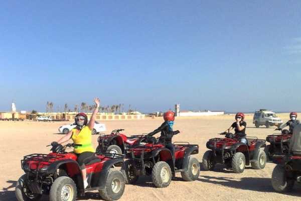 EMO TOURS EGYPT BUDGET Sunset Desert Safari Trip by Quad Bike IN HURGHADA