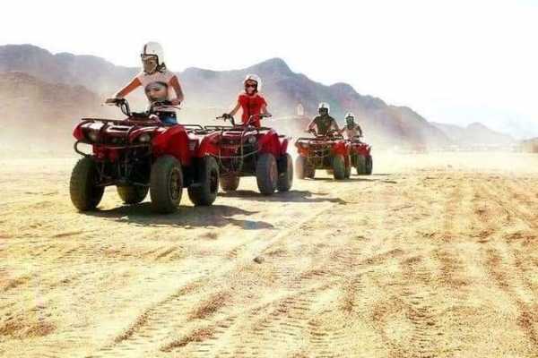EMO TOURS EGYPT Budget Desert Safari Trip by Quad Bike In Sharm El Sheikh During Sunrise Or sunset