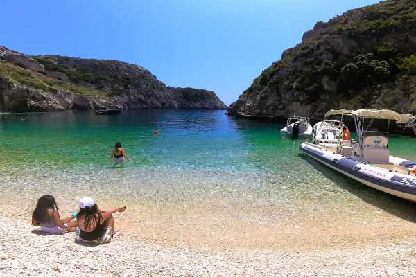 Trips4fun Full Day Private Boat to Grama Bay , Smugglers Canyon & Blue Cave