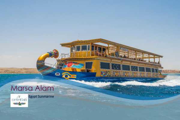 Marsa alam tours Nefertari seascope boat Trip from Marsa alam with Lunch