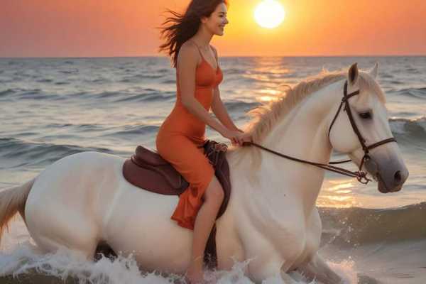 Daily tours Egypt Private Horse riding 3 hours - Swimming with horse and sunset at Khalil Horses stable Hurghada
