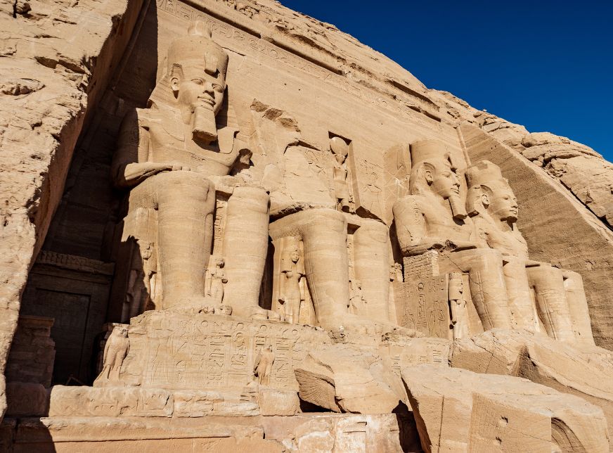 Great Temple built by Ramesses II in southern Egypt the Abu Simbel Temple near Aswan