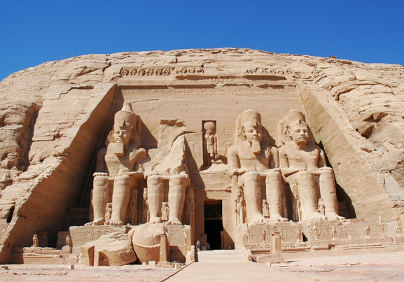Majestic View of Abu Simbel Temples in Egypt