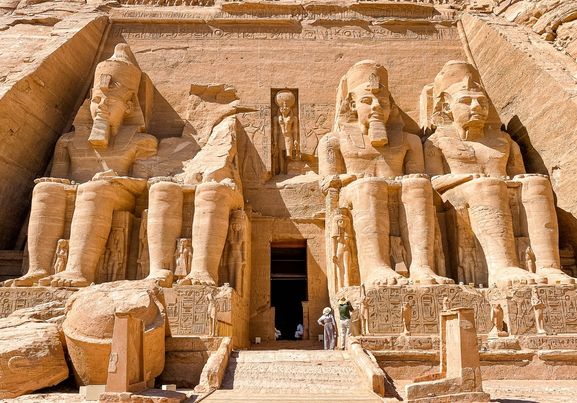 Colossus of The Great Temple of Ramesses II Abu Simbel Egypt