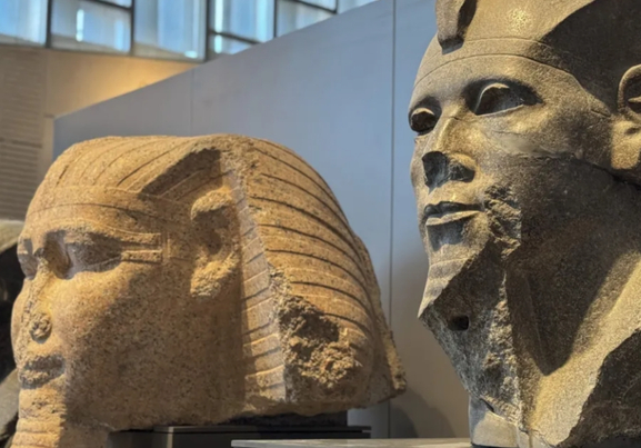 grand egyptian meuseum at cairo egypt