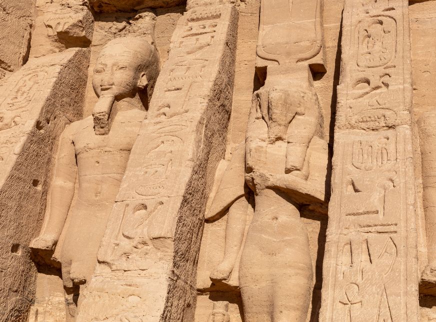 Nefertari's Temple at Abu Simbel- Aswan- Egypt- Africa.
