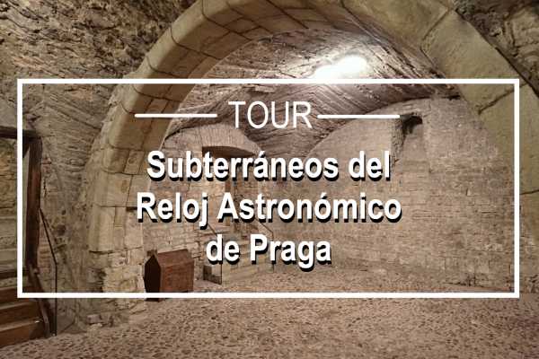  Excursão subterrânea do relógio astronómico de Praga