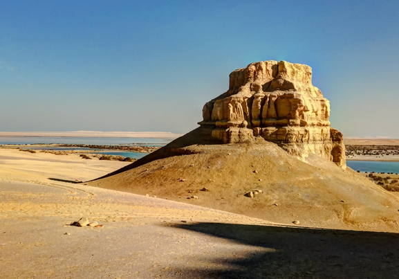 Landscape of hill near Wadi El Rayan,Faiyum Egypt