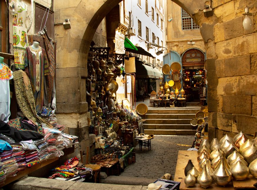 Khan Al-Khalili market at old cairo egypt