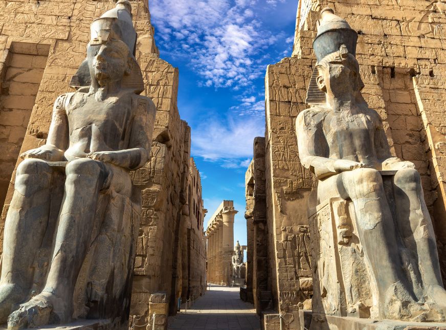  Luxor Temple statues and monuments in Luxor Egypt