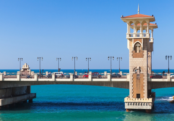 Stanley Beach and Bridge, Alexandria egypt