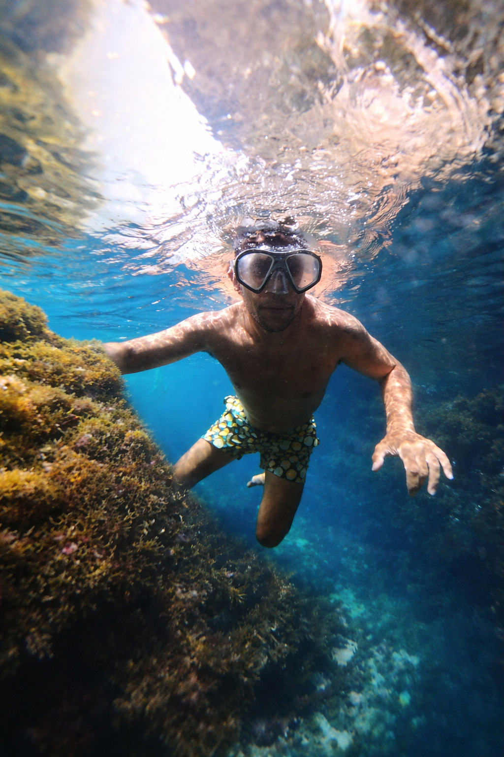 Snorkeling experience Haxhi Aliu Cave Ionian Cliffs